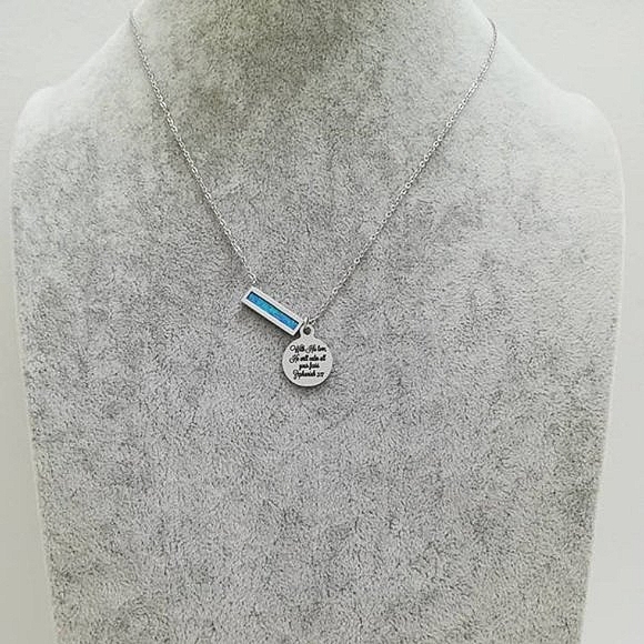 Christian Bible Verse Scripture Necklace - Picture 4 of 4